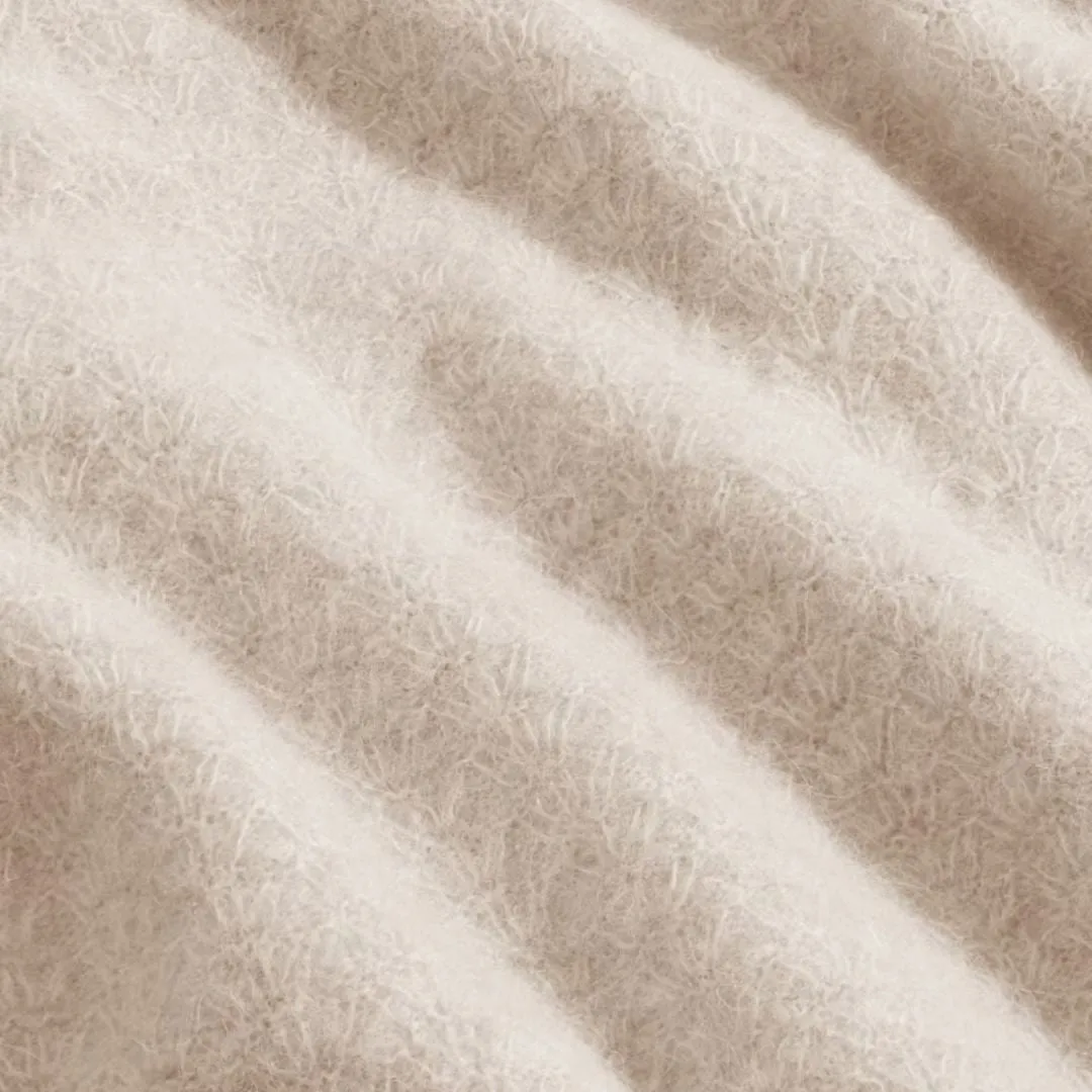 Alfie 6651 Alpaca Blend Polo (Greige)