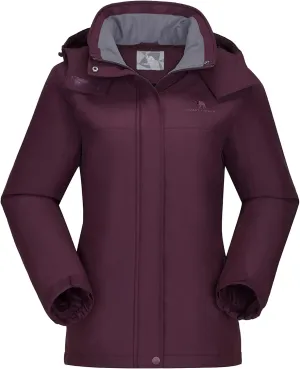 CAMEL CROWN Women's Ski Jacket Winter Snow Coat Warm Fleece Mountain Waterproof Female Jacket Snowboarding jackets