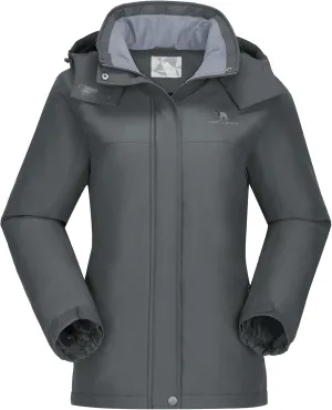 CAMEL CROWN Women's Ski Jacket Winter Snow Coat Warm Fleece Mountain Waterproof Female Jacket Snowboarding jackets