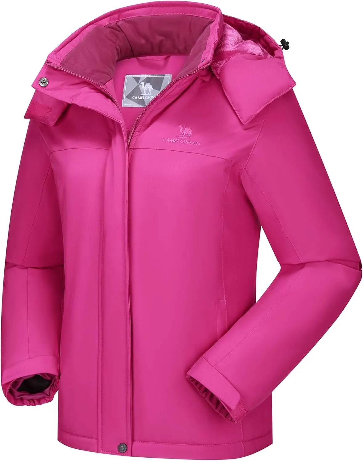 CAMEL CROWN Women's Ski Jacket Winter Snow Coat Warm Fleece Mountain Waterproof Female Jacket Snowboarding jackets