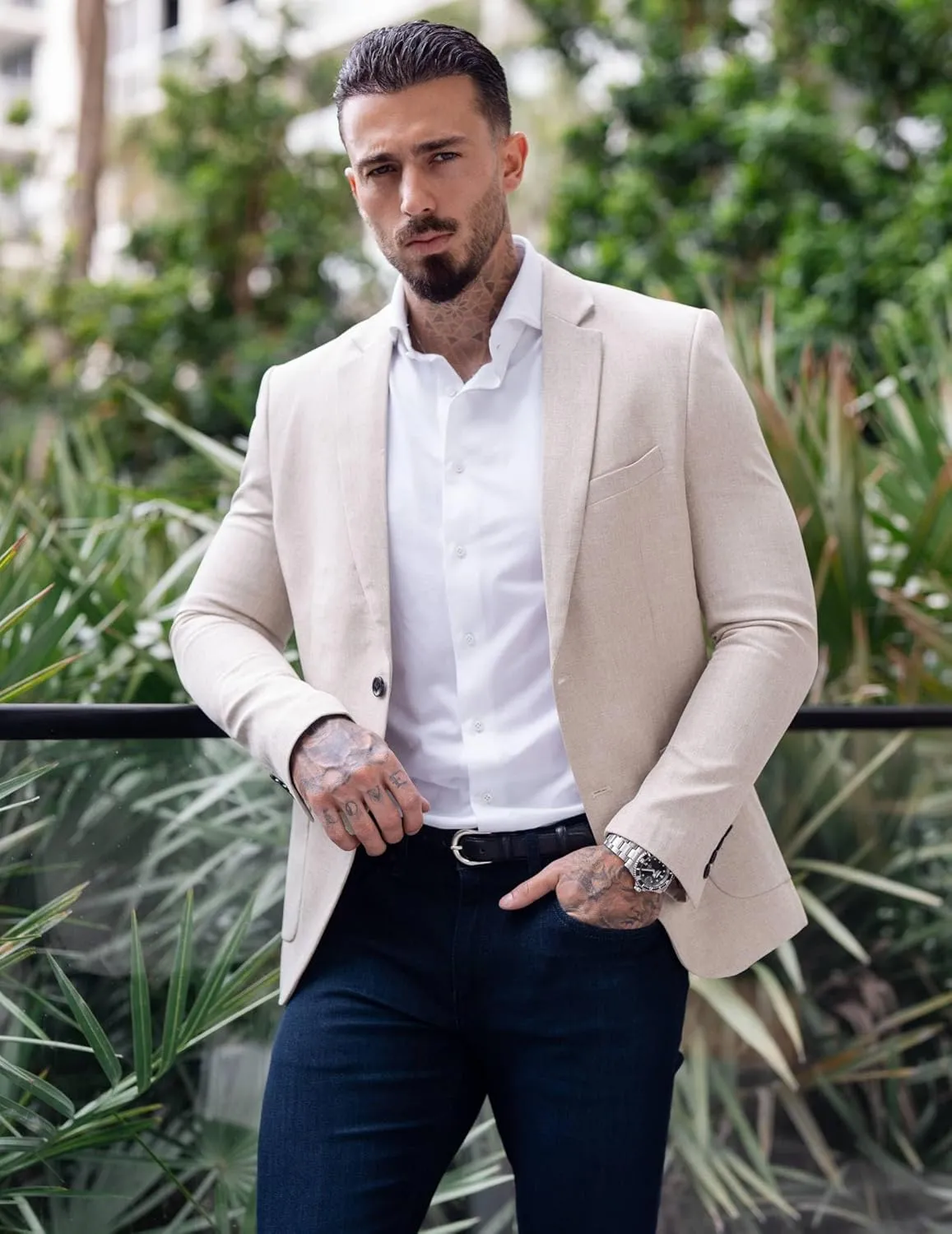 COOFANDY Mens Casual Blazer Sport Coat Lightweight Two Button Business Suit Jackets