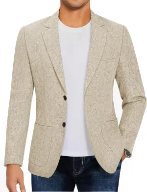 COOFANDY Mens Casual Blazer Sport Coat Lightweight Two Button Business Suit Jackets