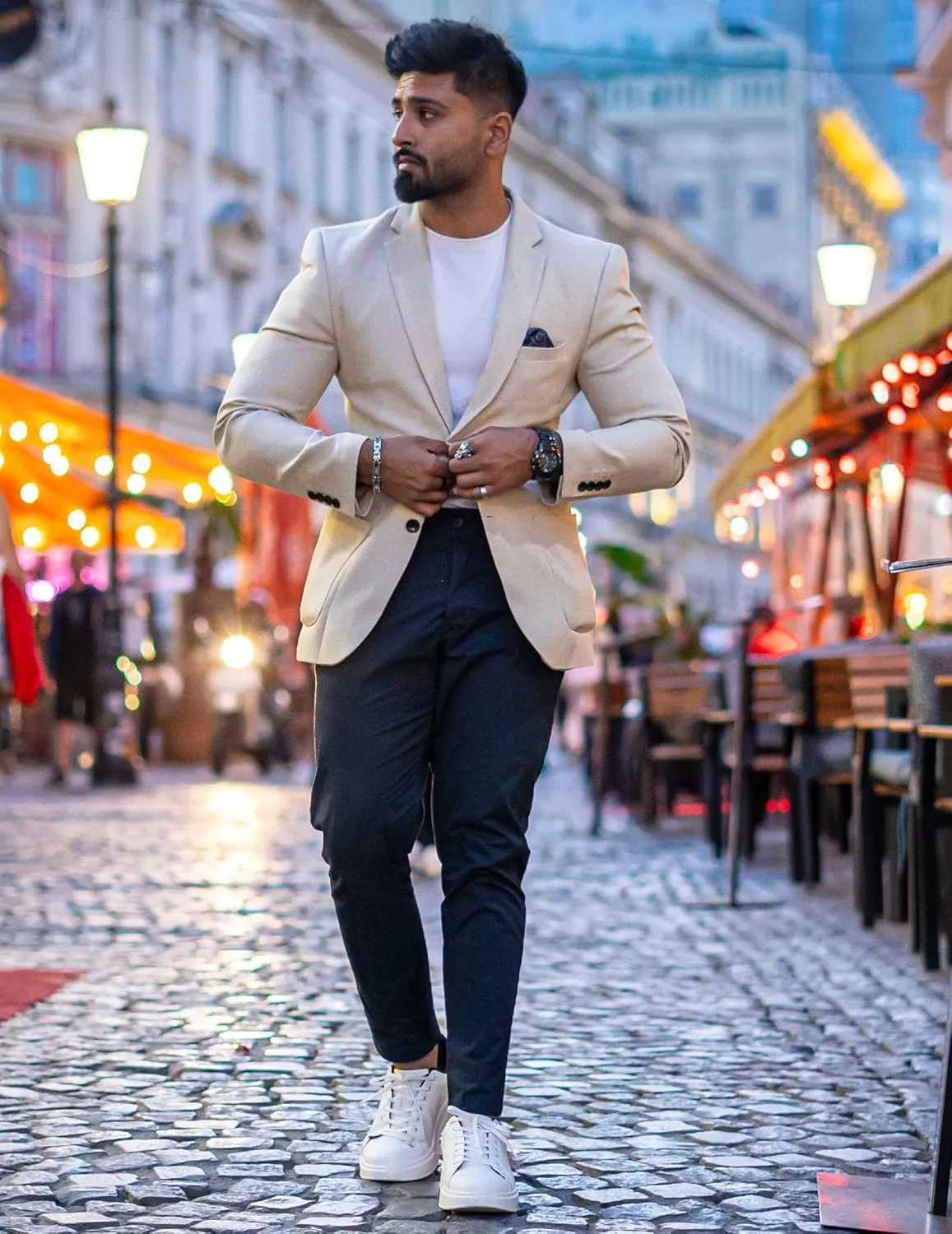 COOFANDY Mens Casual Blazer Sport Coat Lightweight Two Button Business Suit Jackets