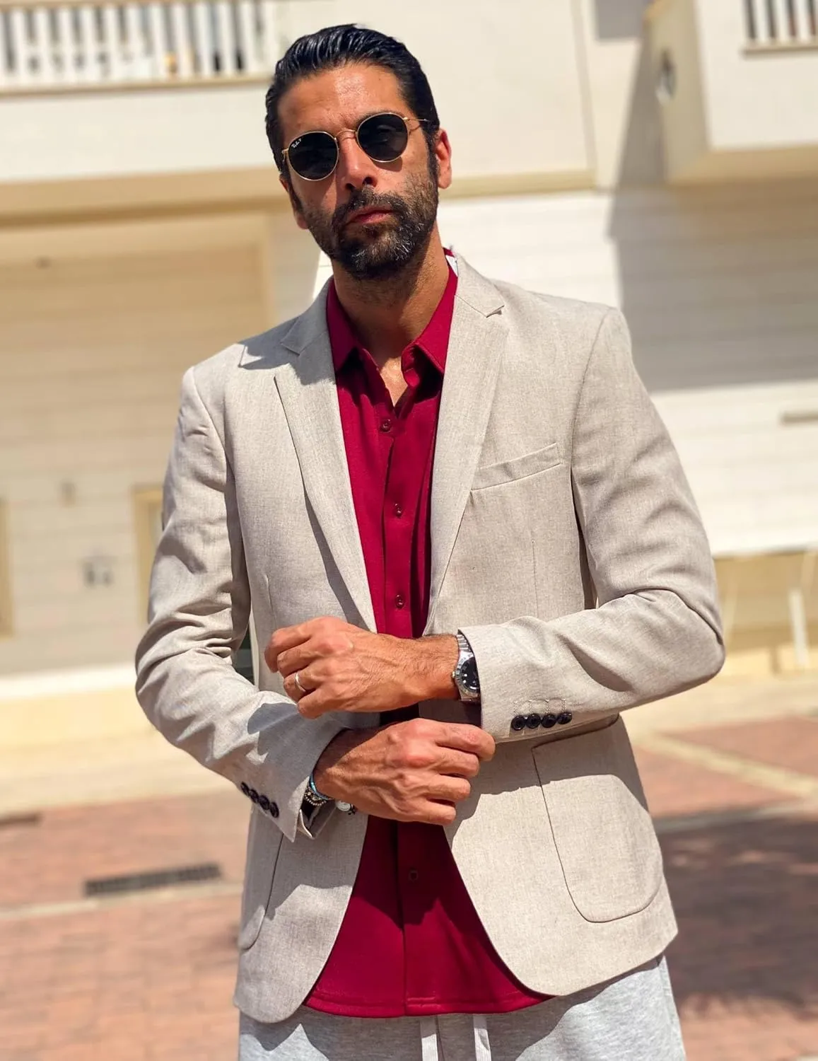 COOFANDY Mens Casual Blazer Sport Coat Lightweight Two Button Business Suit Jackets
