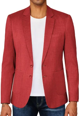 COOFANDY Mens Casual Blazer Two Button Sport Coat Lightweight Business Jackets with Pockets