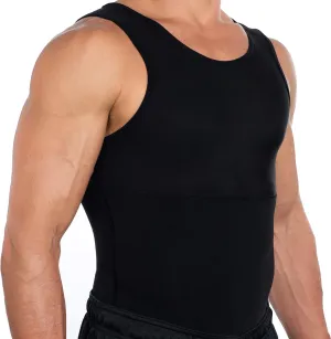 Esteem Apparel Max Mens Compression Shirt for Chest and Body Shaper Belly Slimming Shapewear Undershirt Tank Top for Men