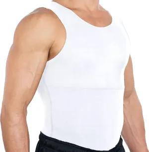 Esteem Apparel Max Mens Compression Shirt for Chest and Body Shaper Belly Slimming Shapewear Undershirt Tank Top for Men