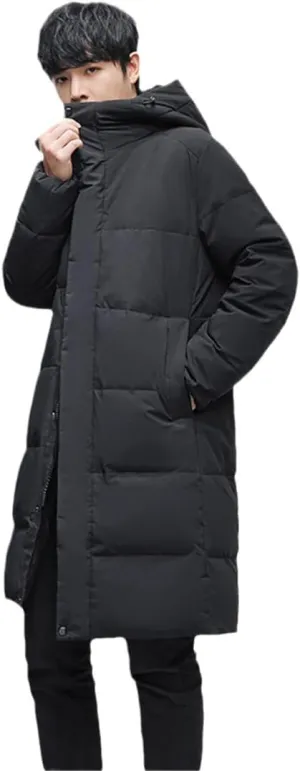 Haitpant Winter Long Jacket Men Women Couples Warm Korean Cotton Padded Coats Hooded Parkas Windbreaker