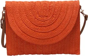 Handheld Bag Single Shoulder Crossbody Paper Debate Bag Casual Woven Women's Bag All Purpose Bag
