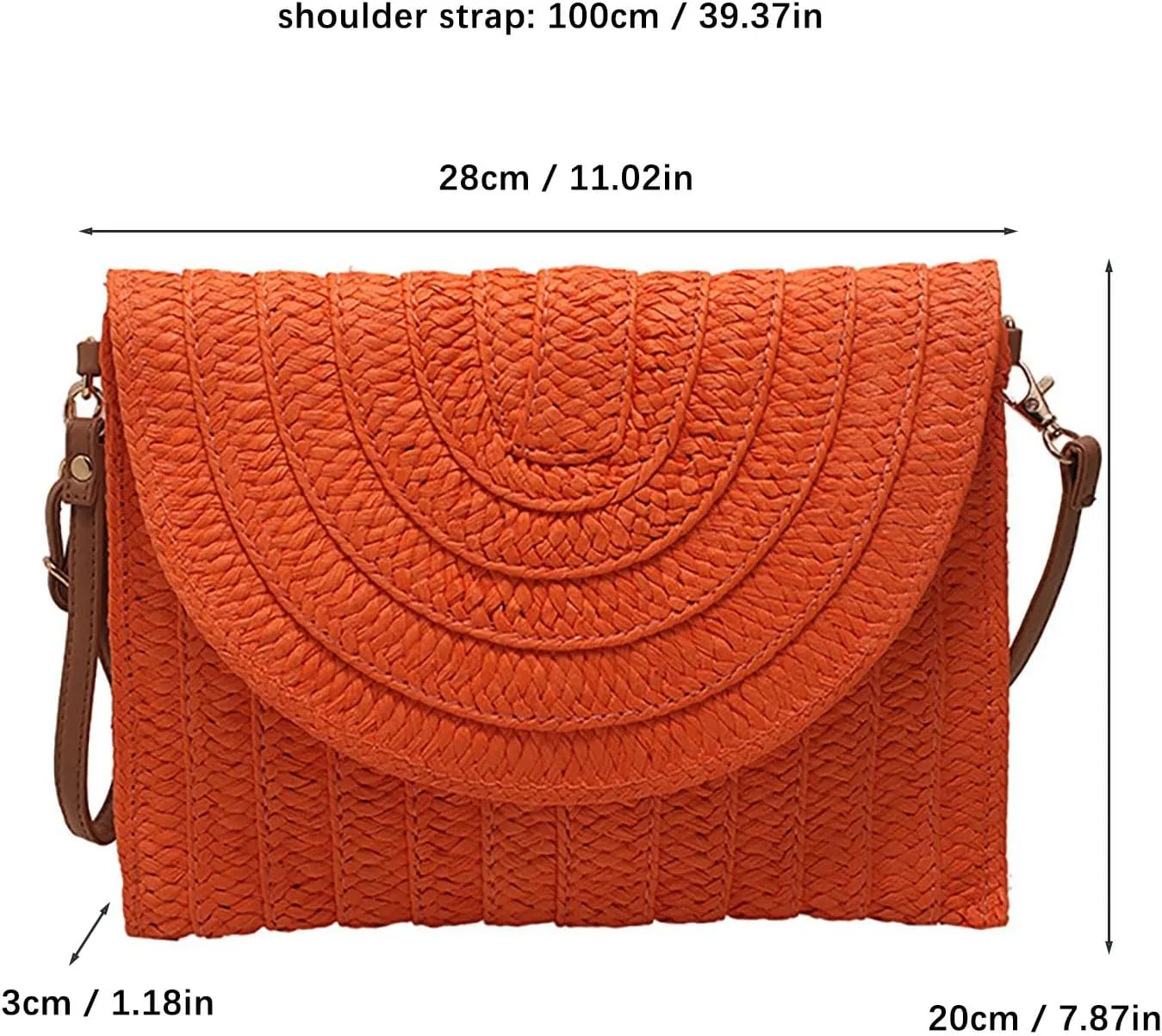 Handheld Bag Single Shoulder Crossbody Paper Debate Bag Casual Woven Women's Bag All Purpose Bag