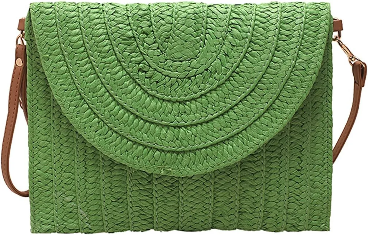 Handheld Bag Single Shoulder Crossbody Paper Debate Bag Casual Woven Women's Bag All Purpose Bag