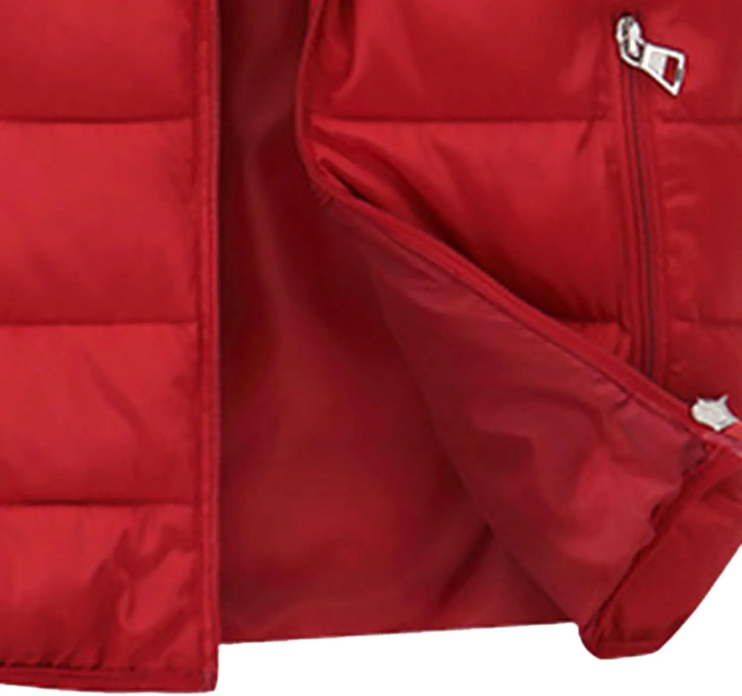 JEsilunmaMY Men's Winter Puffer Vest with Detachable Hood Sleeveless Thicken Warm Cotton Down Vest Casual Padded Vest Coats