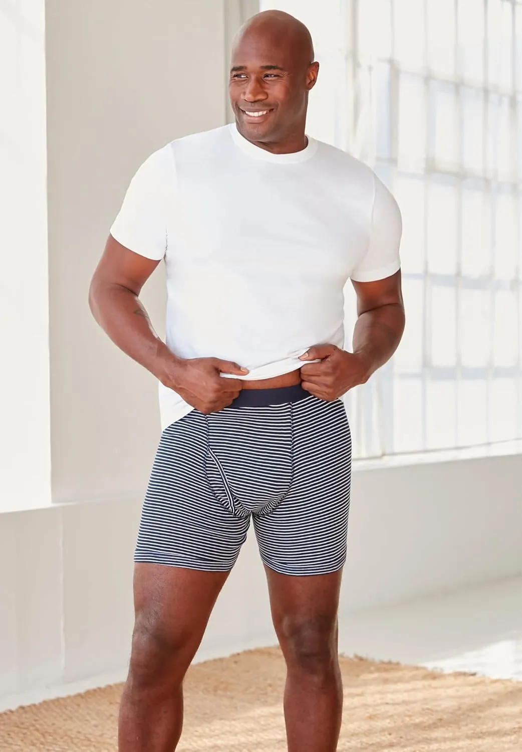 KingSize Men's Big & Tall 3-Pack Cotton Crewneck Undershirt