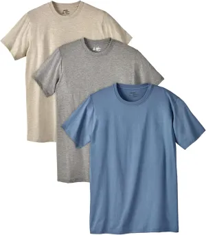 KingSize Men's Big & Tall 3-Pack Cotton Crewneck Undershirt