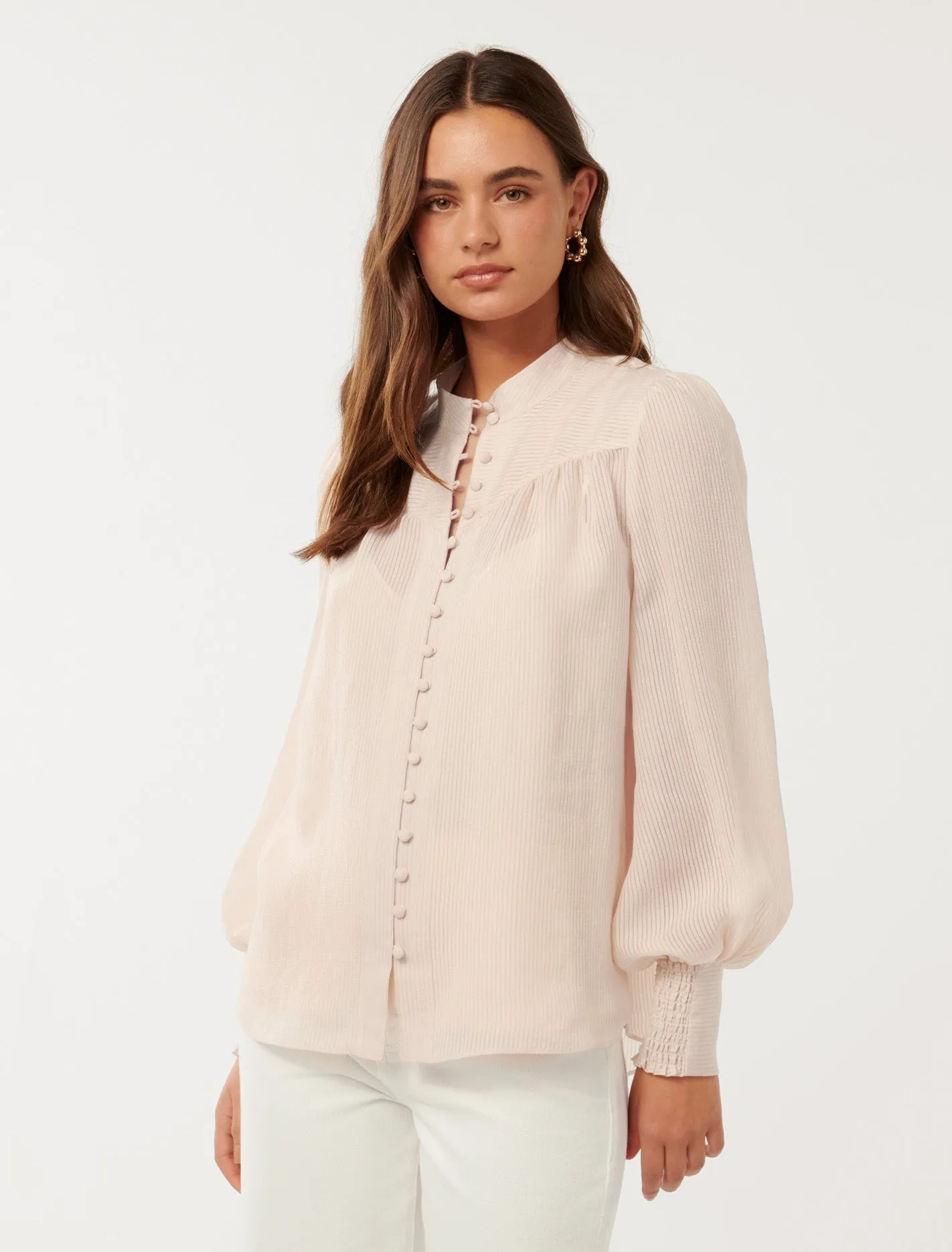 Leo Soft Stripe Blouse