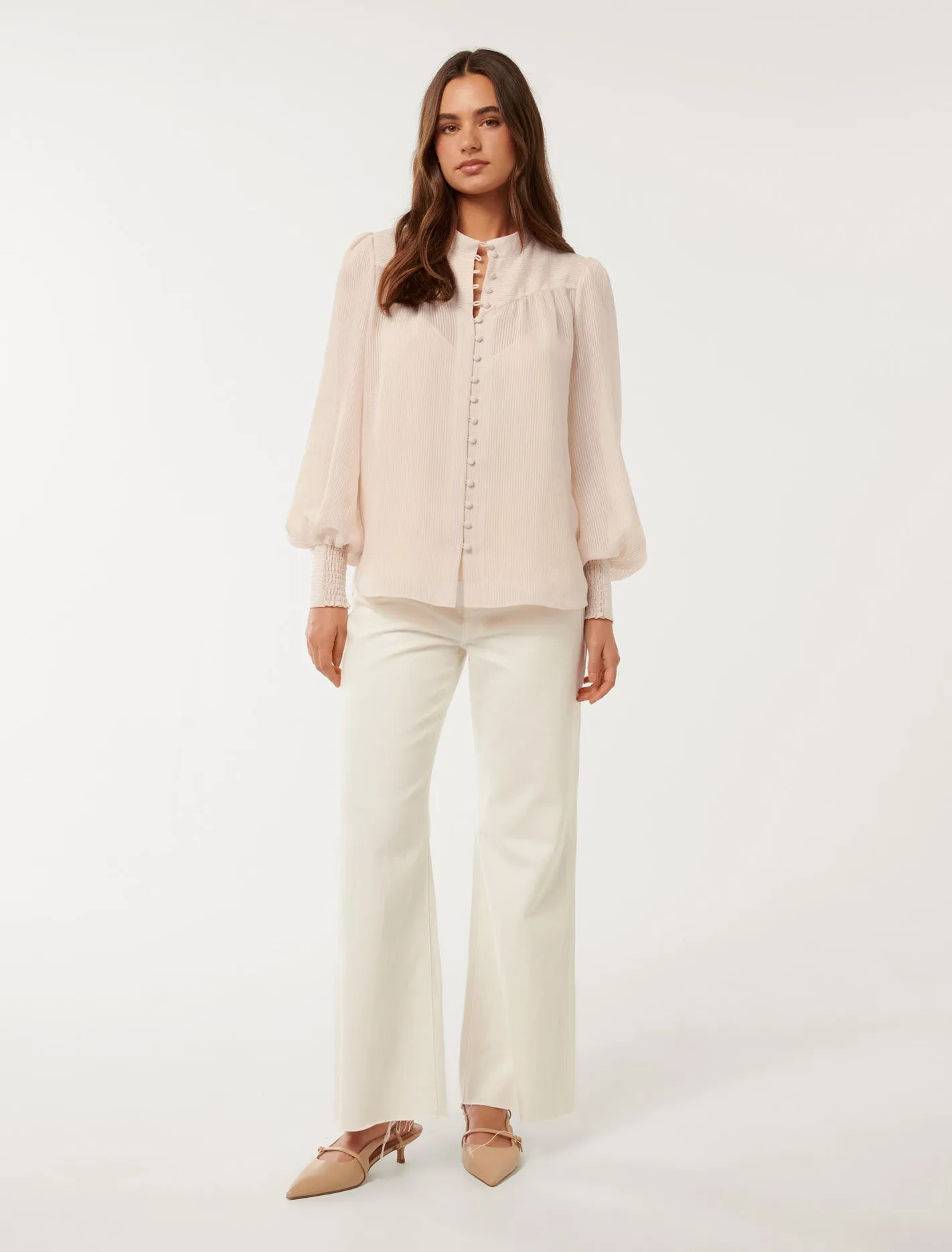 Leo Soft Stripe Blouse