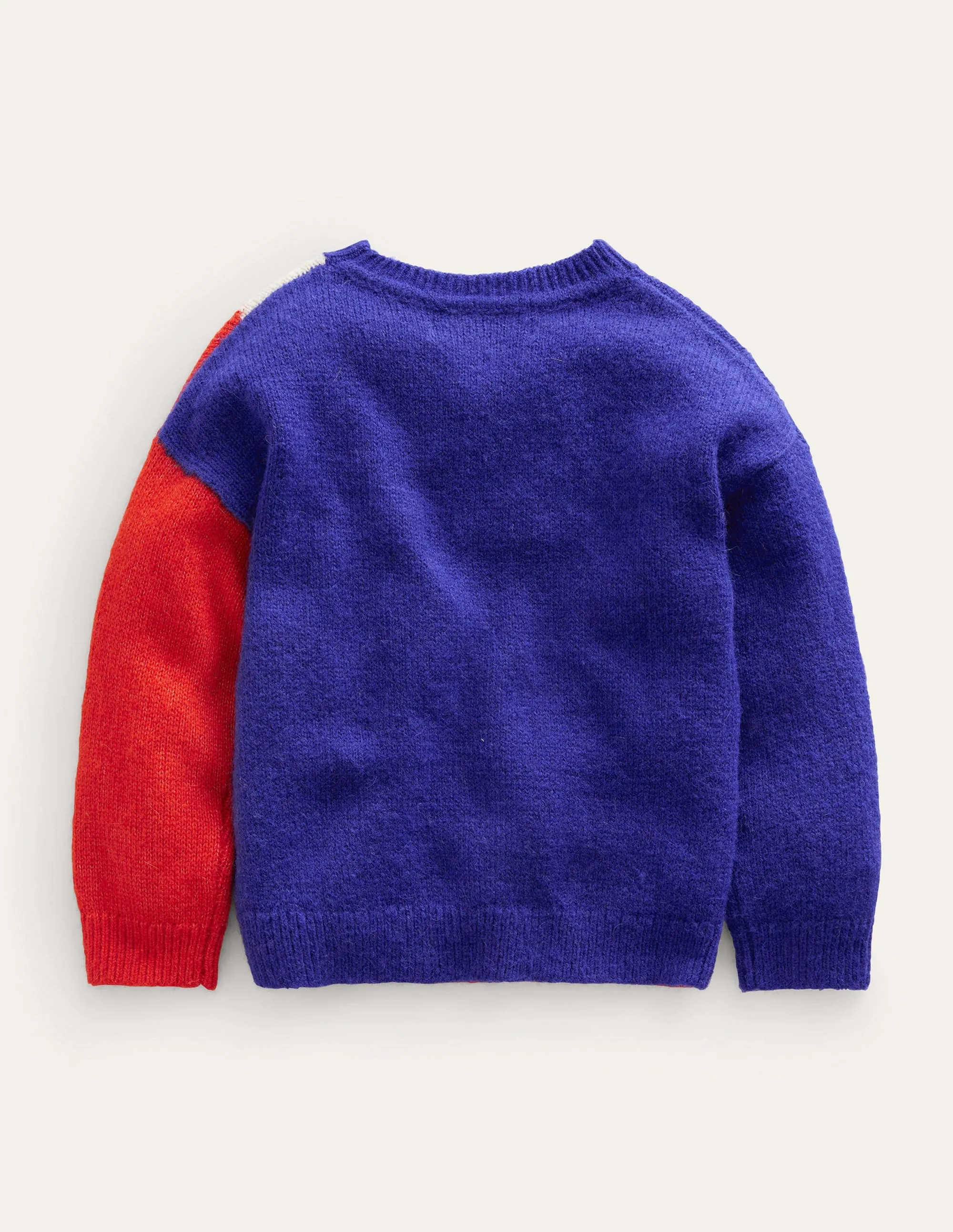 Lightning Bolt Jumper-Bluing/Dahlia Red