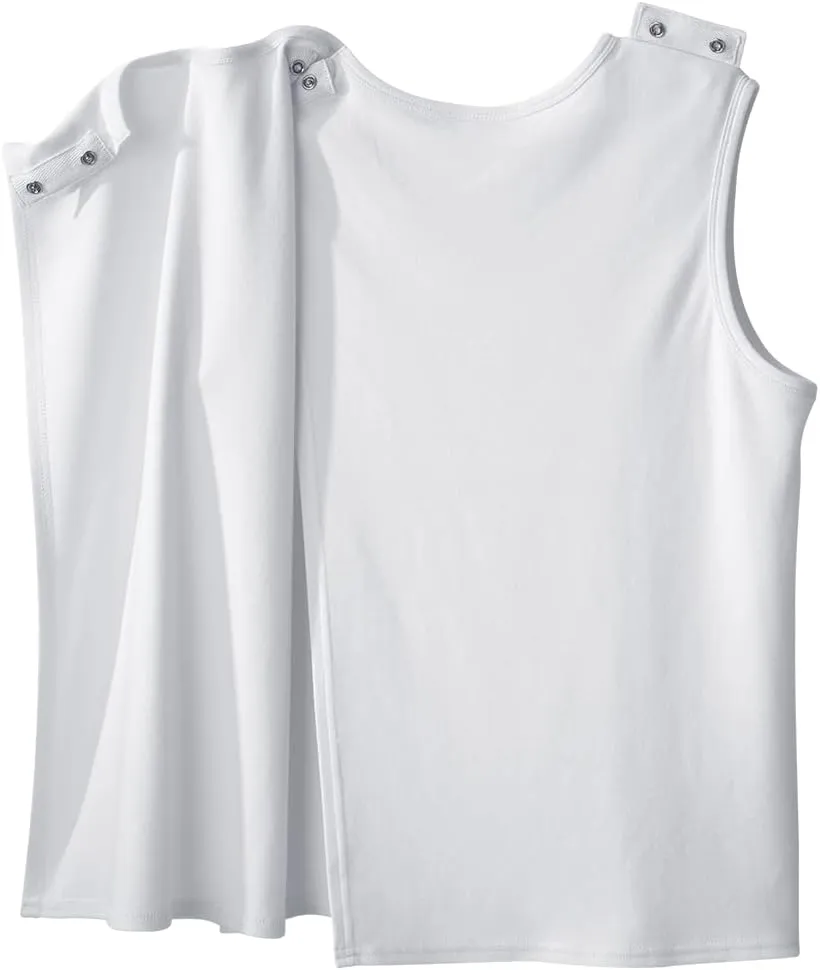 Mens Adaptive Cotton Sleeveless Undershirt - 3 Pack