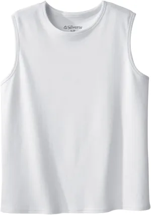 Mens Adaptive Cotton Sleeveless Undershirt - 3 Pack