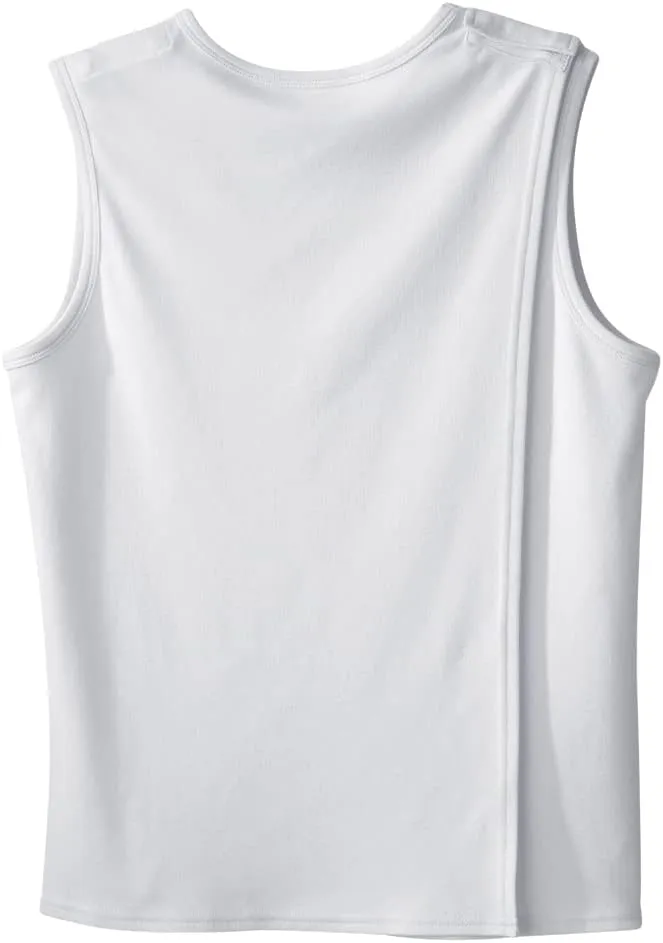 Mens Adaptive Cotton Sleeveless Undershirt - 3 Pack