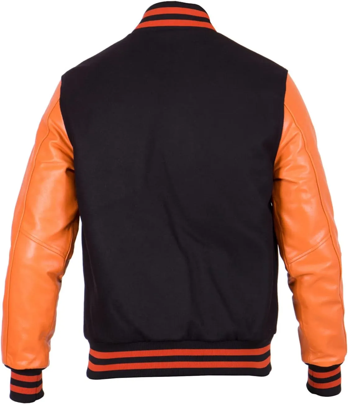 Mens Varsity Letterman Baseball Bomber Jacket | Casual Fashion Wool & Faux Leather College/High School Jackets