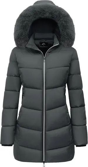 MOERDENG Women's Winter Windproof Warm Down Coats Waterproof Thicken Hooded fashions Puffer Jacket