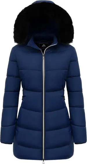 MOERDENG Women's Winter Windproof Warm Down Coats Waterproof Thicken Hooded fashions Puffer Jacket