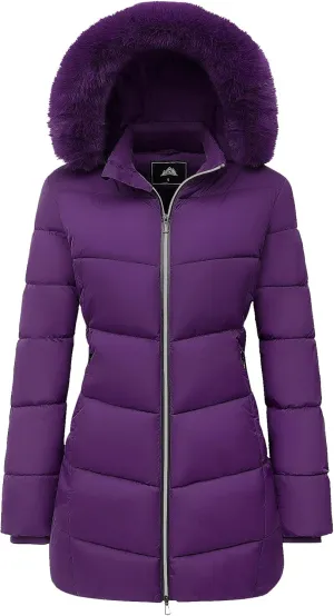MOERDENG Women's Winter Windproof Warm Down Coats Waterproof Thicken Hooded fashions Puffer Jacket