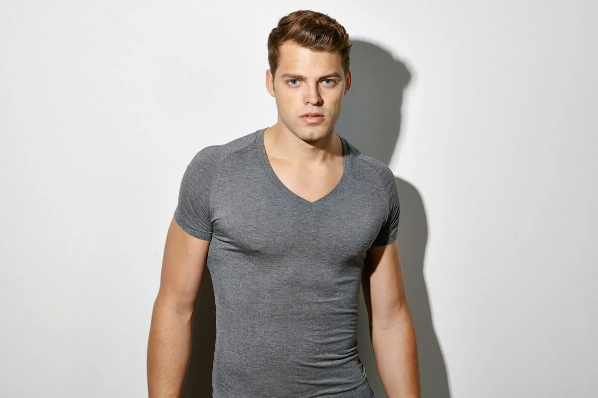 Mr. Davis Men's Bamboo Viscose Tailored Cut Stylish V Neck Undershirt - 6 Pack