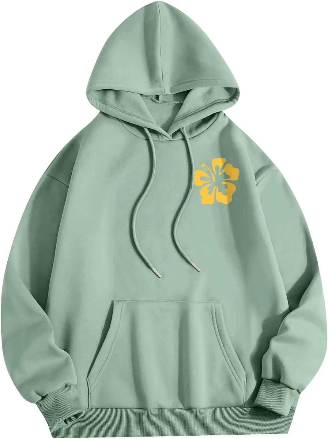 Preppy Hoodies Womens Pink Hoodie Fall Graphic Long Sleeve Drawstring Hooded Pocket Pullover Sweatshirts