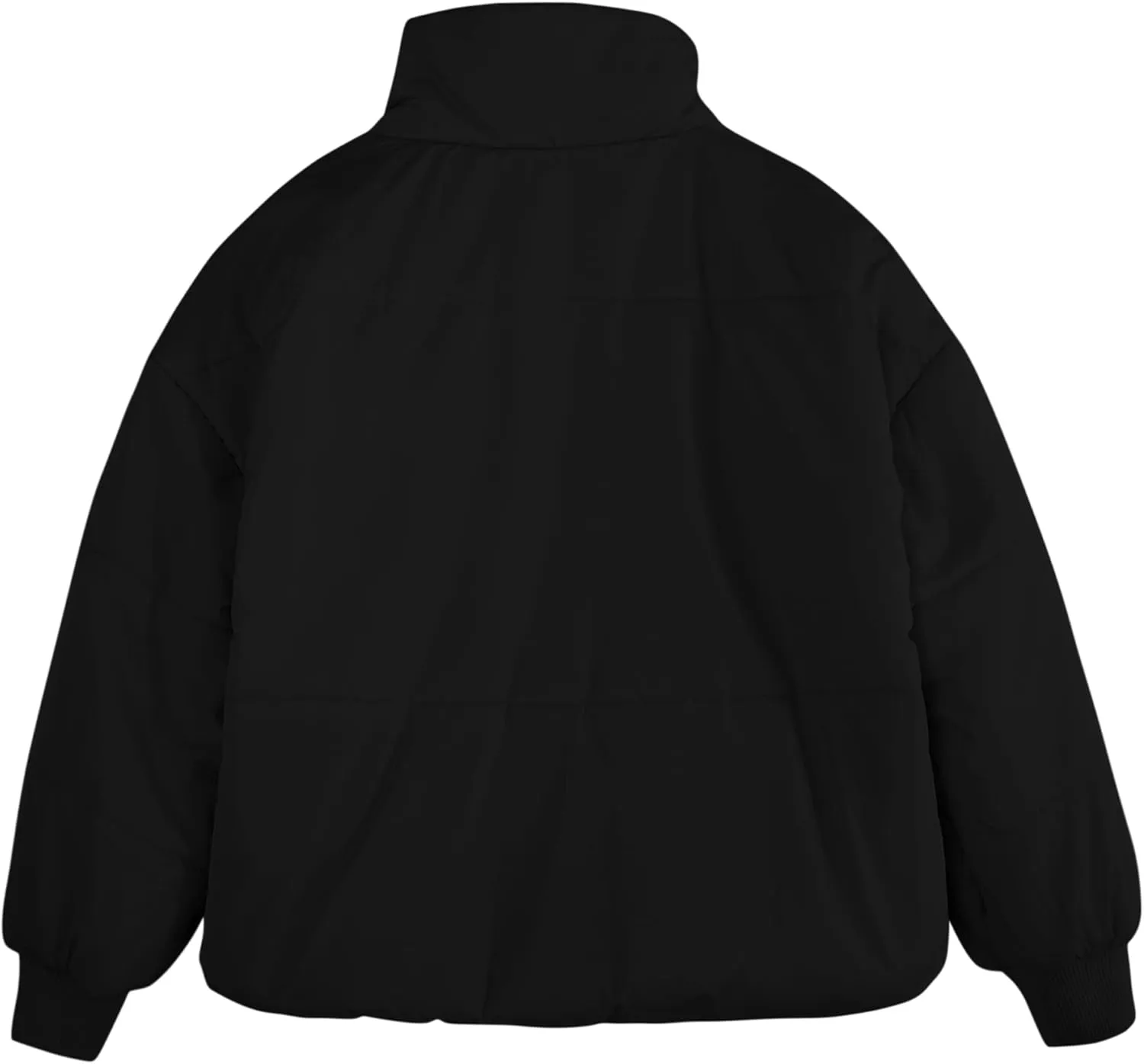 rrhss Girls Winter Long Sleeve Zip Puffer Jacket Kids Baggy Short Down Coats