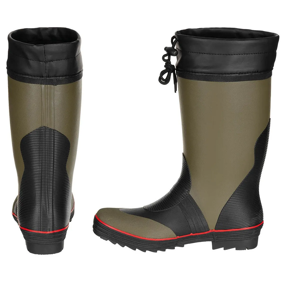 Rubber Boots with Shaft Cuffs