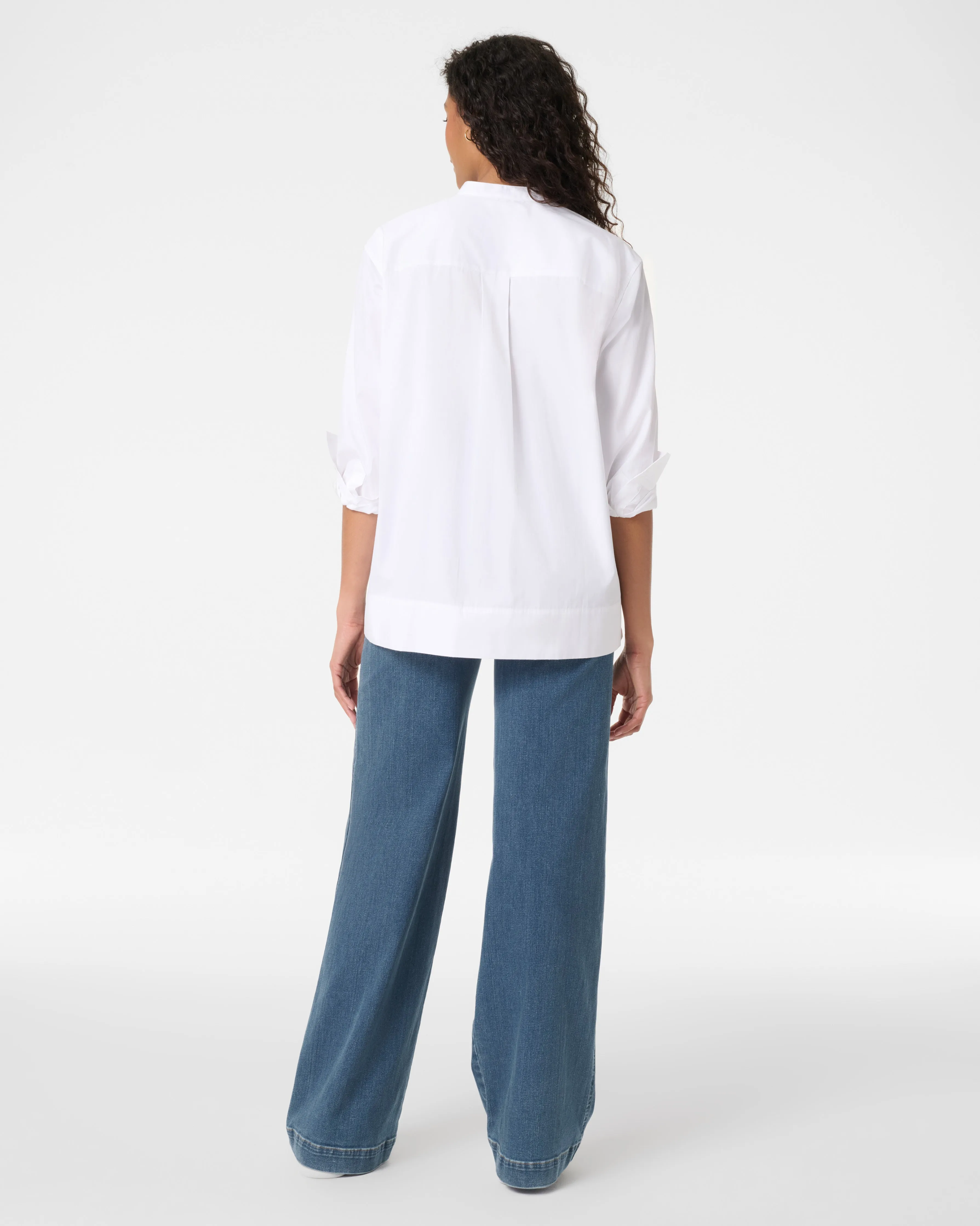 SPANX® Poplin Tuxedo Shirt