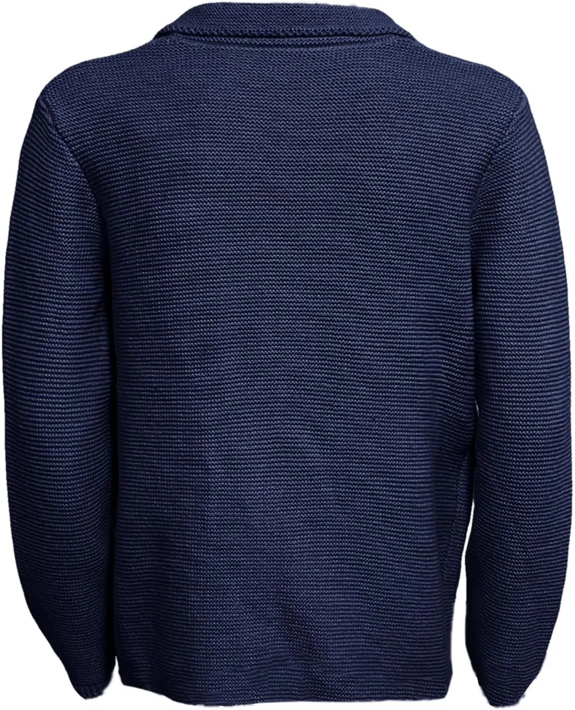 Thanksgiving Cardigan Sweaters for Men Lapel Long Sleeve Knitted Cardigans Double-Breasted Pockets Sweater Jacket