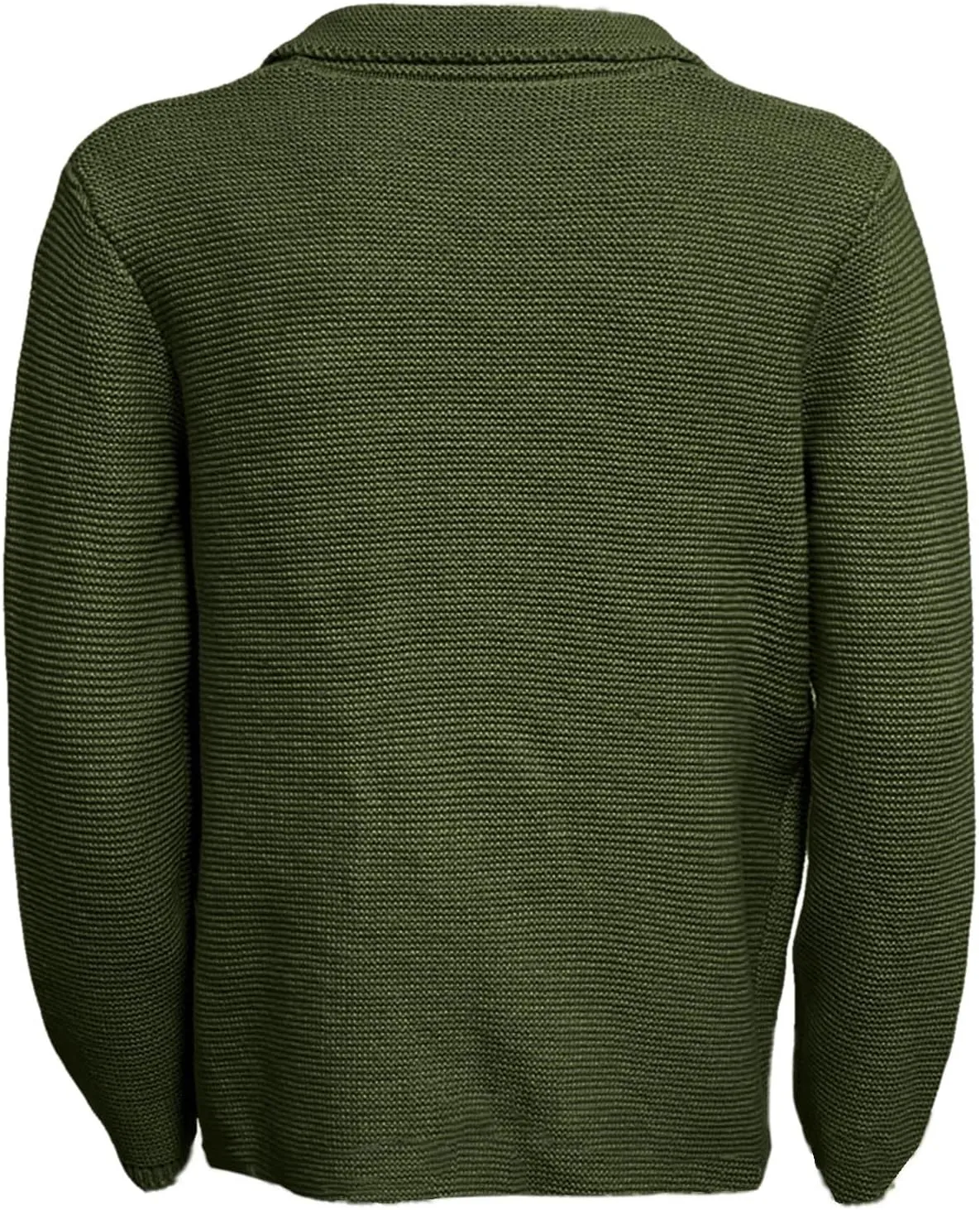Thanksgiving Cardigan Sweaters for Men Lapel Long Sleeve Knitted Cardigans Double-Breasted Pockets Sweater Jacket
