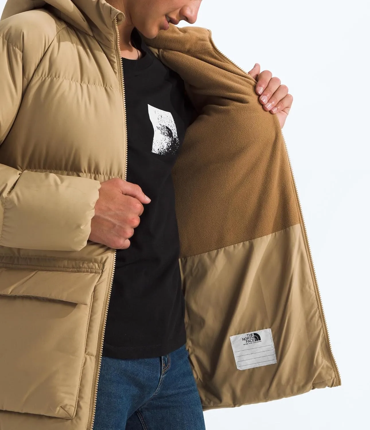THE NORTH FACE Teen North Down Fleece-Lined Short Parka