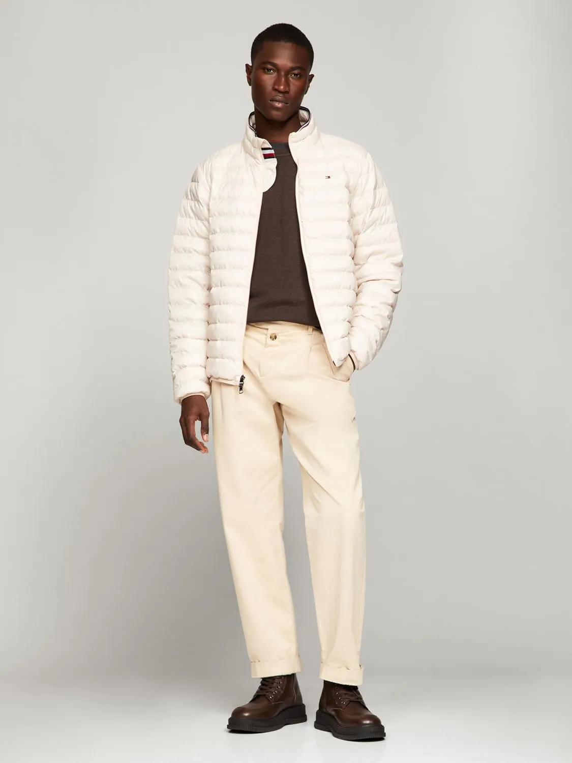 TOMMY HILFIGER Men's Real Down Insulated Packable Puffer Jacket