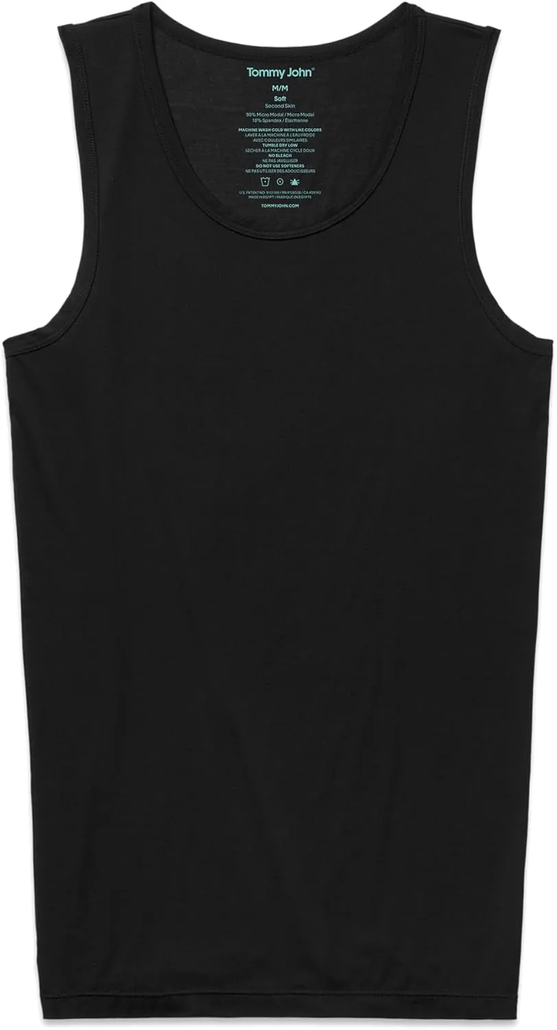 Tommy John Men's Second Skin Tank Undershirt