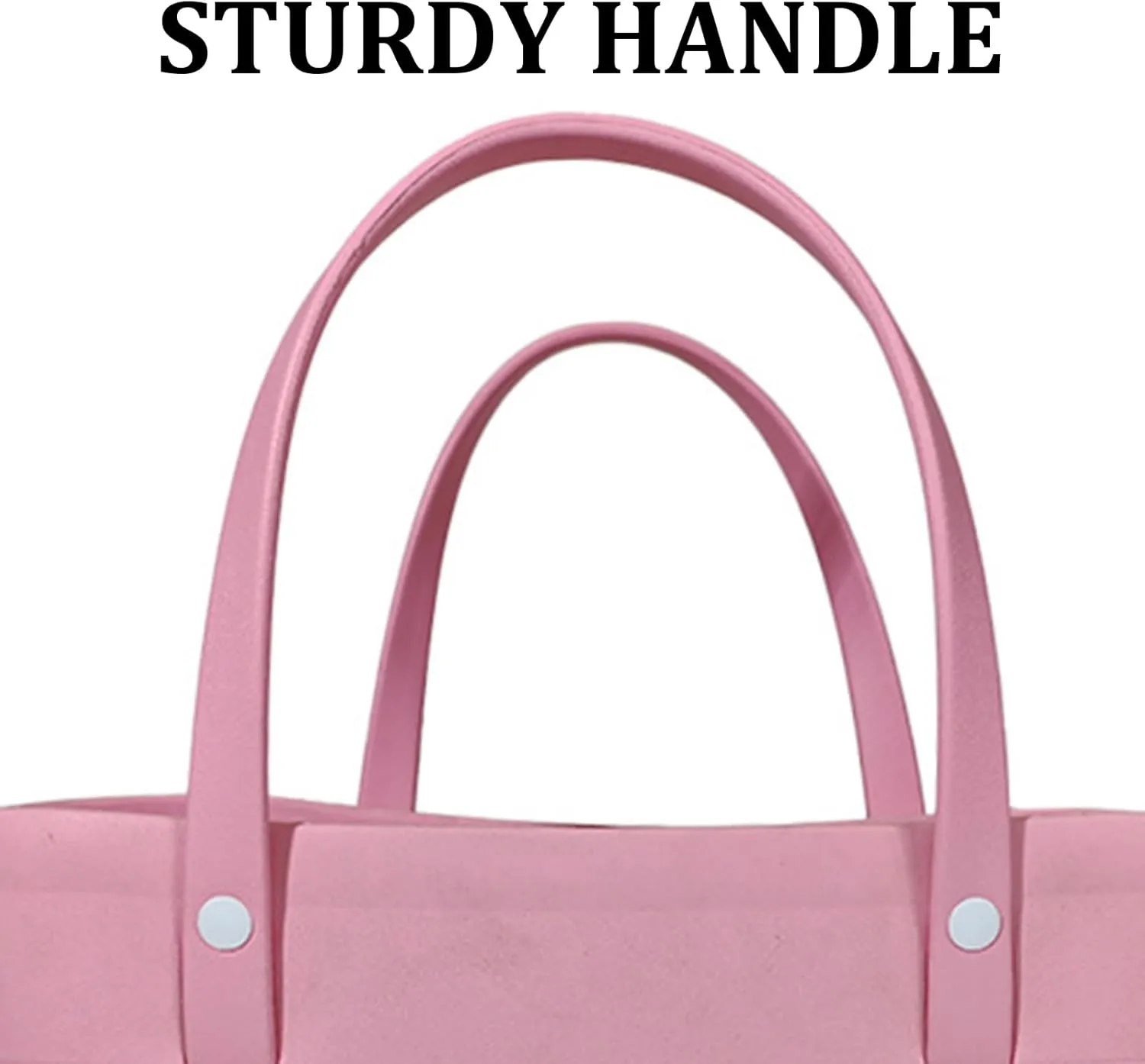 Tote Bag - Lightweight,Washable,Durable-All Purpose EVA Beach Bag for Women Rubber Tote for Travel,Bucket