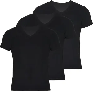 V Neck T Shirts for Men Rayon Made from Bamboo Tees Moisture Wicking Undershirts 3 Pack