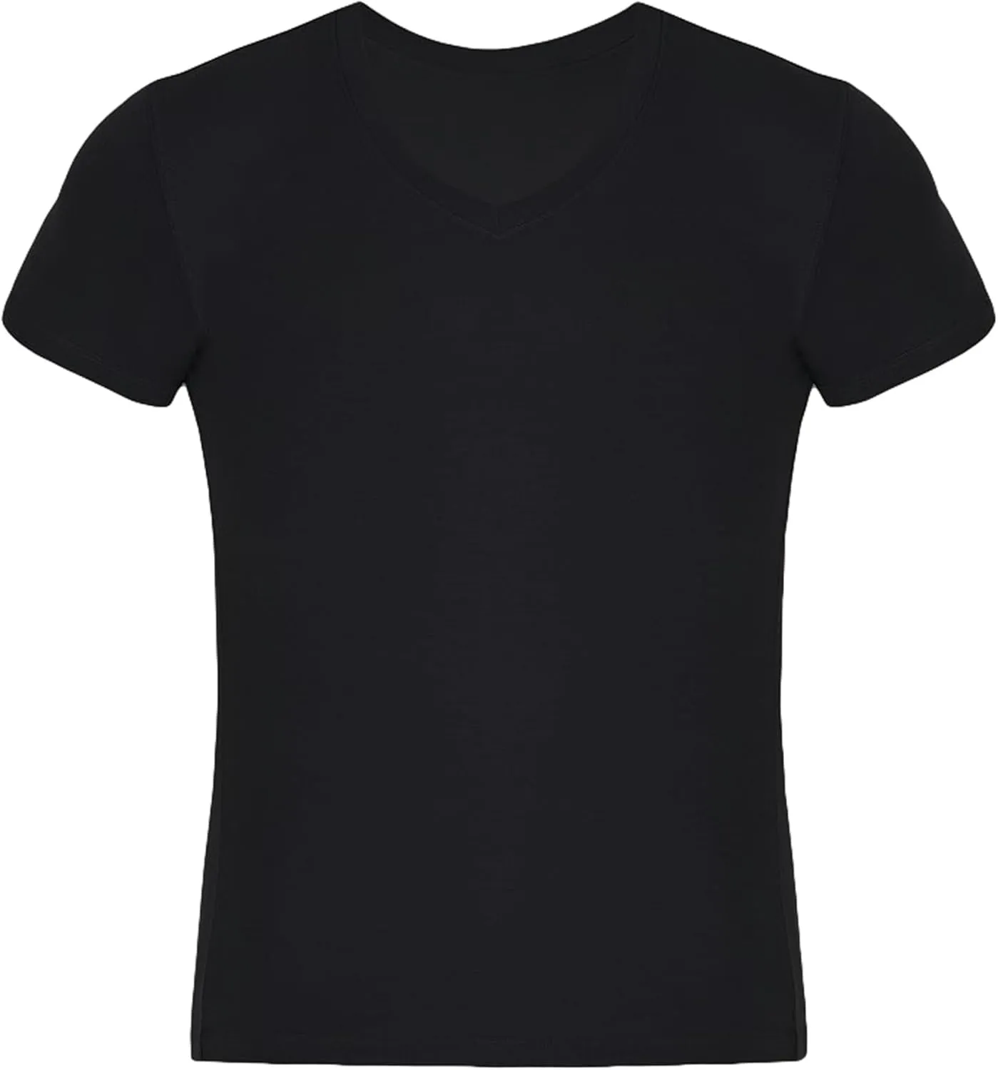 V Neck T Shirts for Men Rayon Made from Bamboo Tees Moisture Wicking Undershirts 3 Pack