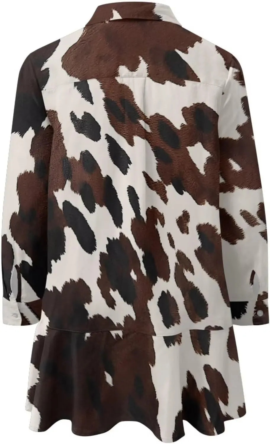 Womens Dresses with Pockets Hide Belly Flowy Mini Dress Long Sleeve V Neck Ruffle Hem A-Line Short Dress S-2XL