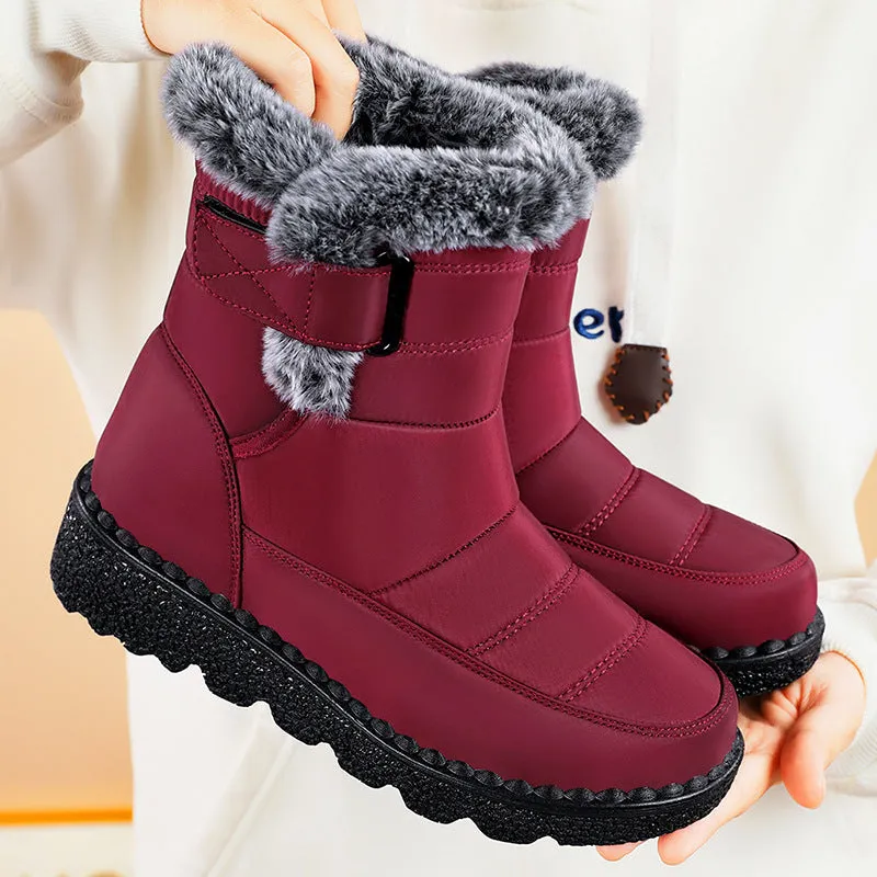 Women's Warm Padded Fleece Lined Snow Boots