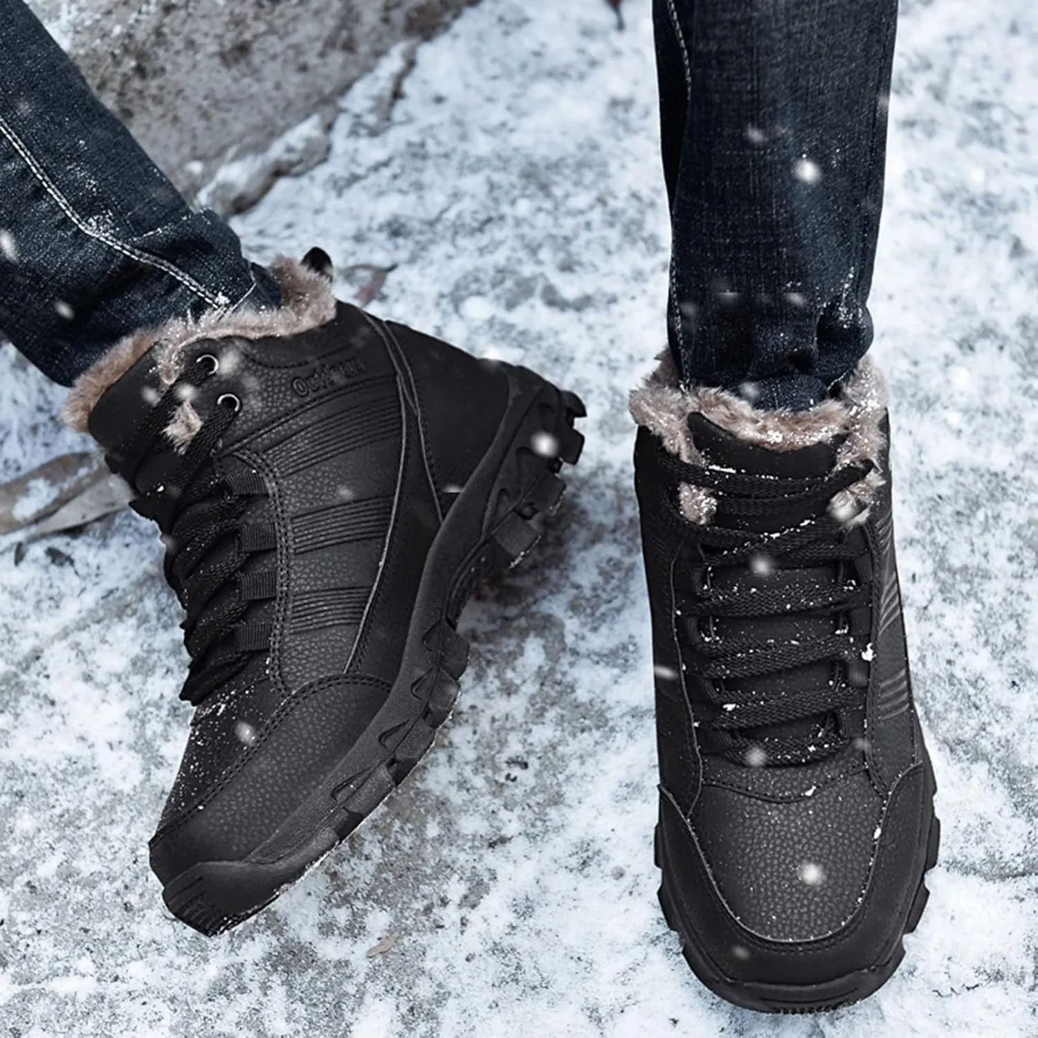 Work Boots for Men Waterproof Hiking Sneakers Ankle Ladies Safety Toe Shoes for Women Composite Toe Winter Outdoor Botas Waterproof Non Slip Hike Grounded Footwear